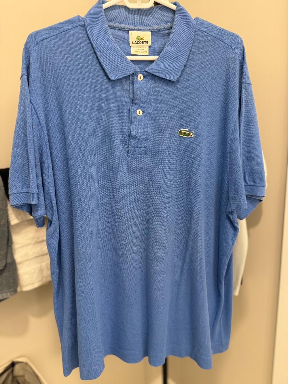 Lacoste Men's Classic Fit Original L.12.12 Polo - Blue - Size 7 | XXL